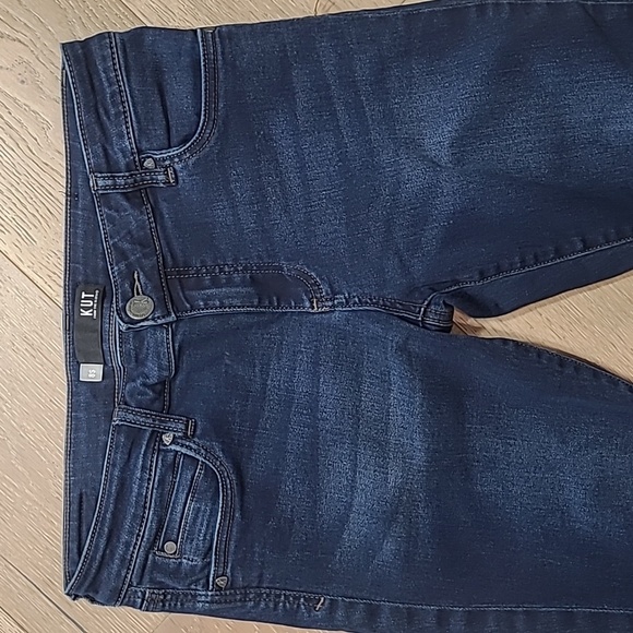 EUC Kut From the Kloth Jeans Women's Toothpick Skinny Mid Rise Dark Wash sz 8S - Picture 3 of 13